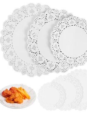 300 Pcs Round Paper Doilies Sheets